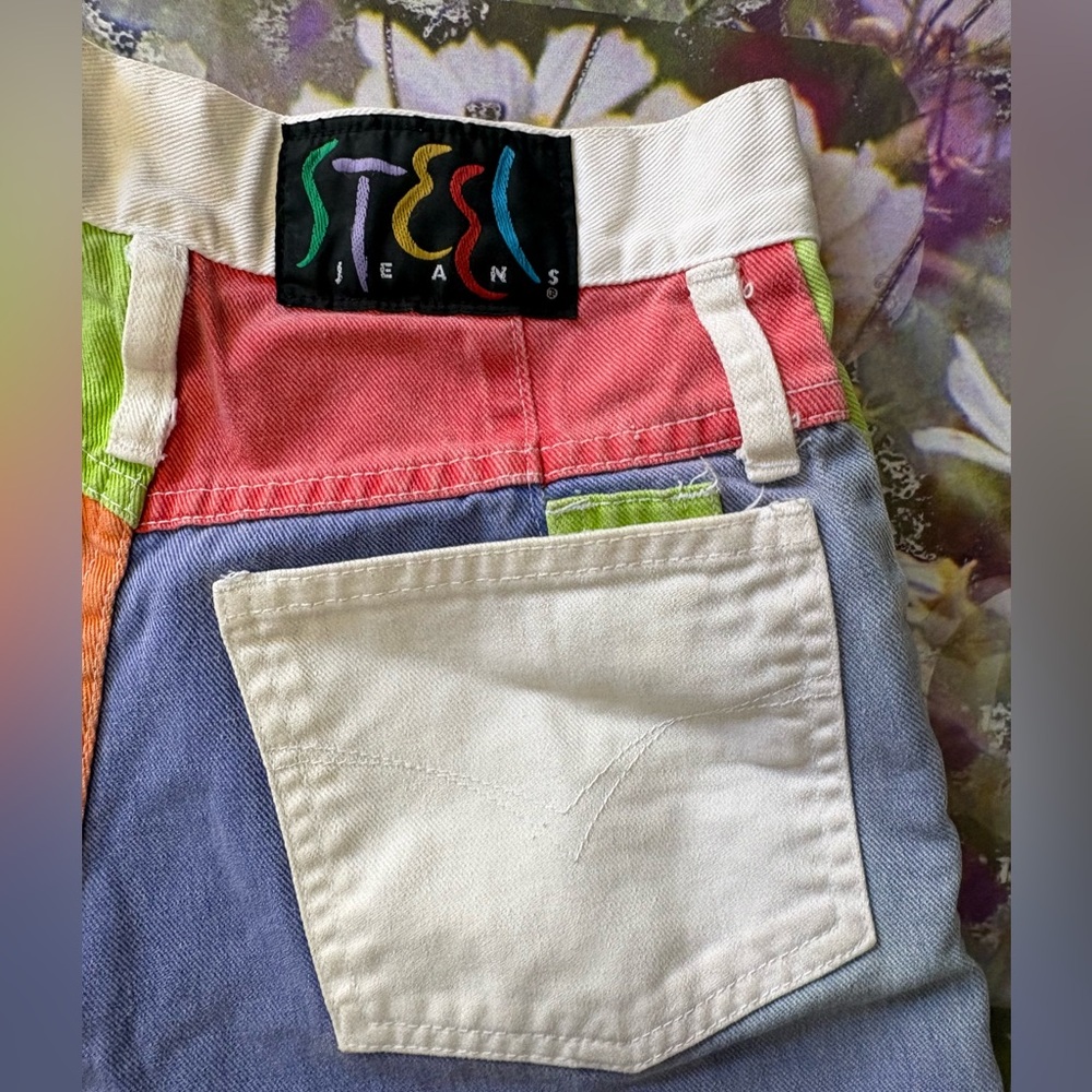 Vintage Steel Color Block High Rise Shorts 🌵5 - Picture 6 of 12